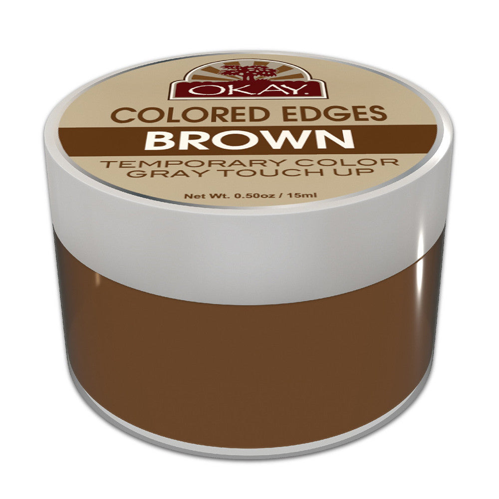 Okay Colored Edges Brown Tube, 0.5 Oz